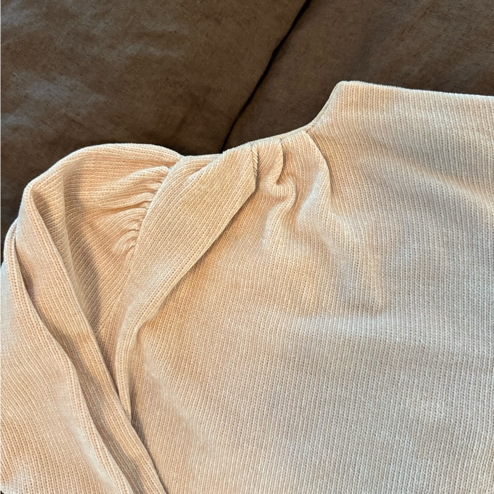 Express Light Pink Ribbed Sweater - Picture 3 of 5